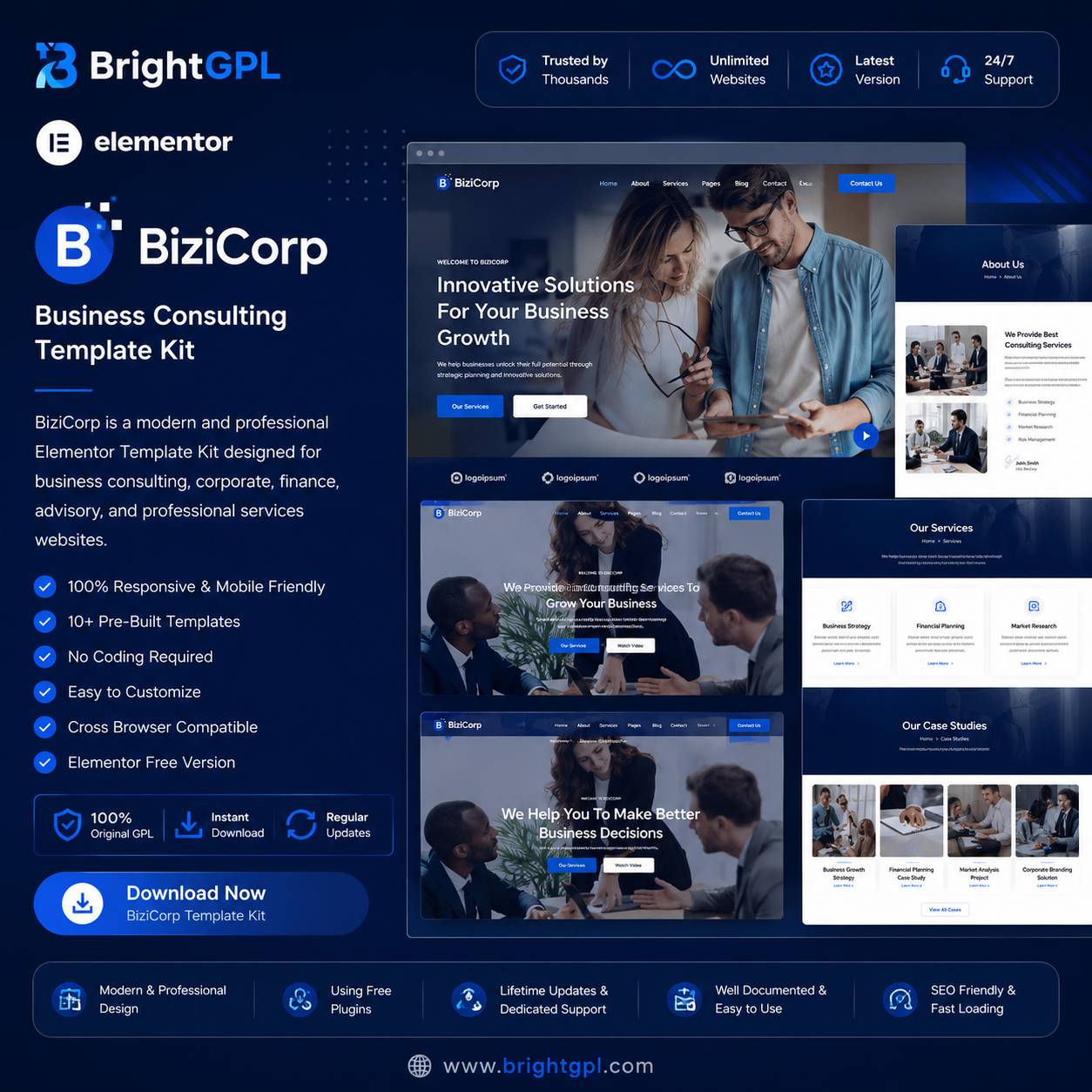 BiziCorp Template Kit Download product image BiziCorp Template Kit Download product image