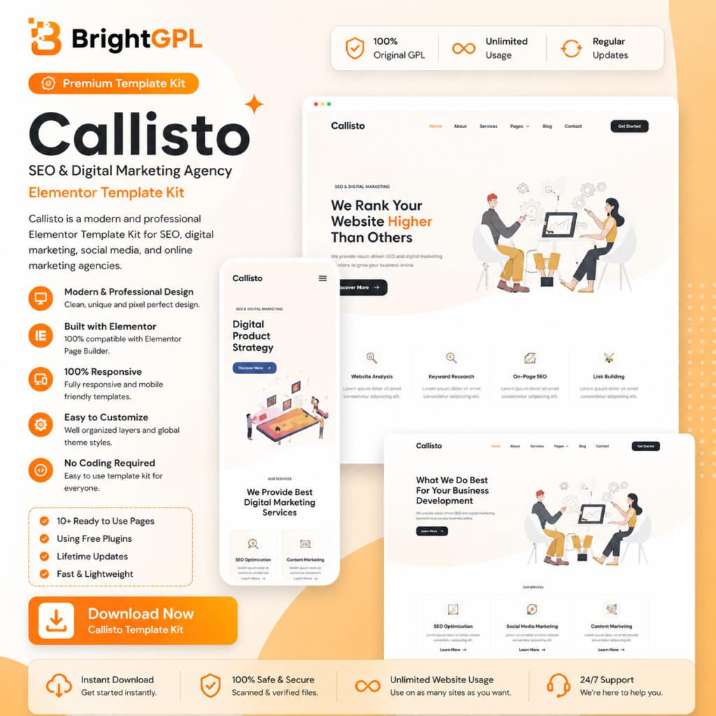 Callisto Template Kit product image