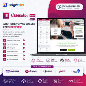 Elementor Pro Plugin GPL Download product image