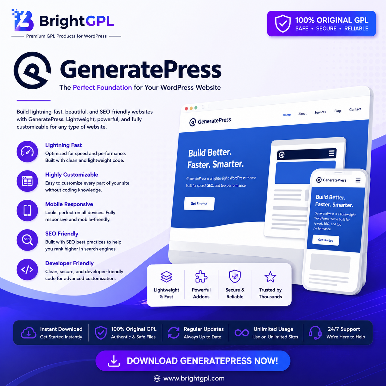 GeneratePress Premium GPL Download product image GeneratePress Premium GPL Download product image