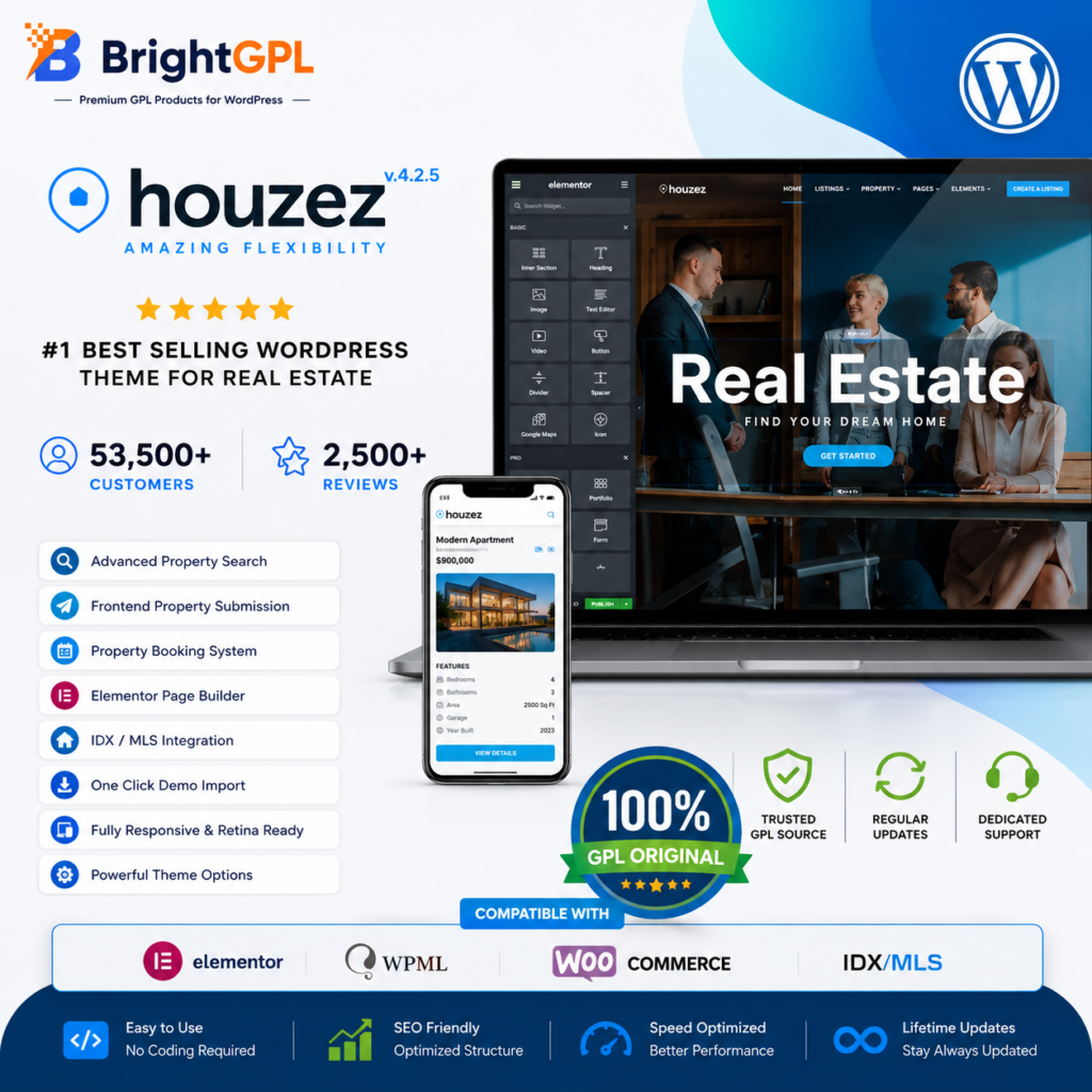 Houzez GPL Download product image