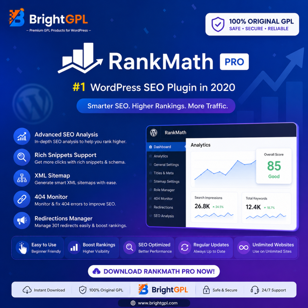Rank Math Pro GPL Download product image