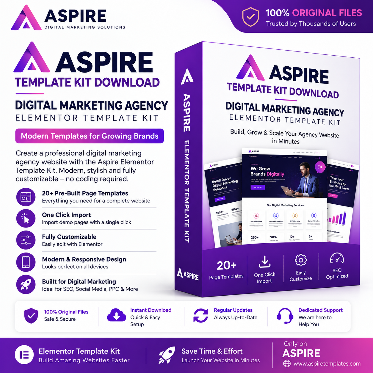 Aspire Template Kit Download – Digital Marketing Agency Elementor Template Kit Aspire Digital Marketing Agency Elementor Template Kit download with pre-built website templates