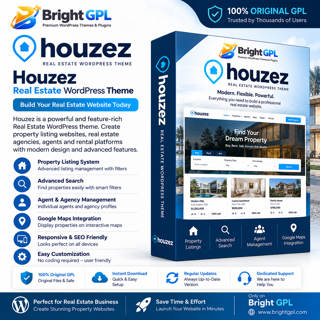 Houzez GPL Download – Real Estate WordPress Theme Houzez GPL download real estate WordPress theme with property listings and advanced search