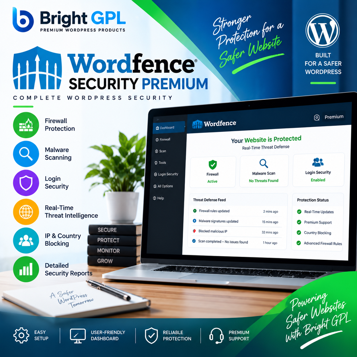 Wordfence Security Premium – WordPress Security Plugin | Bright GPL Wordfence Security Premium WordPress security plugin by Bright GPL