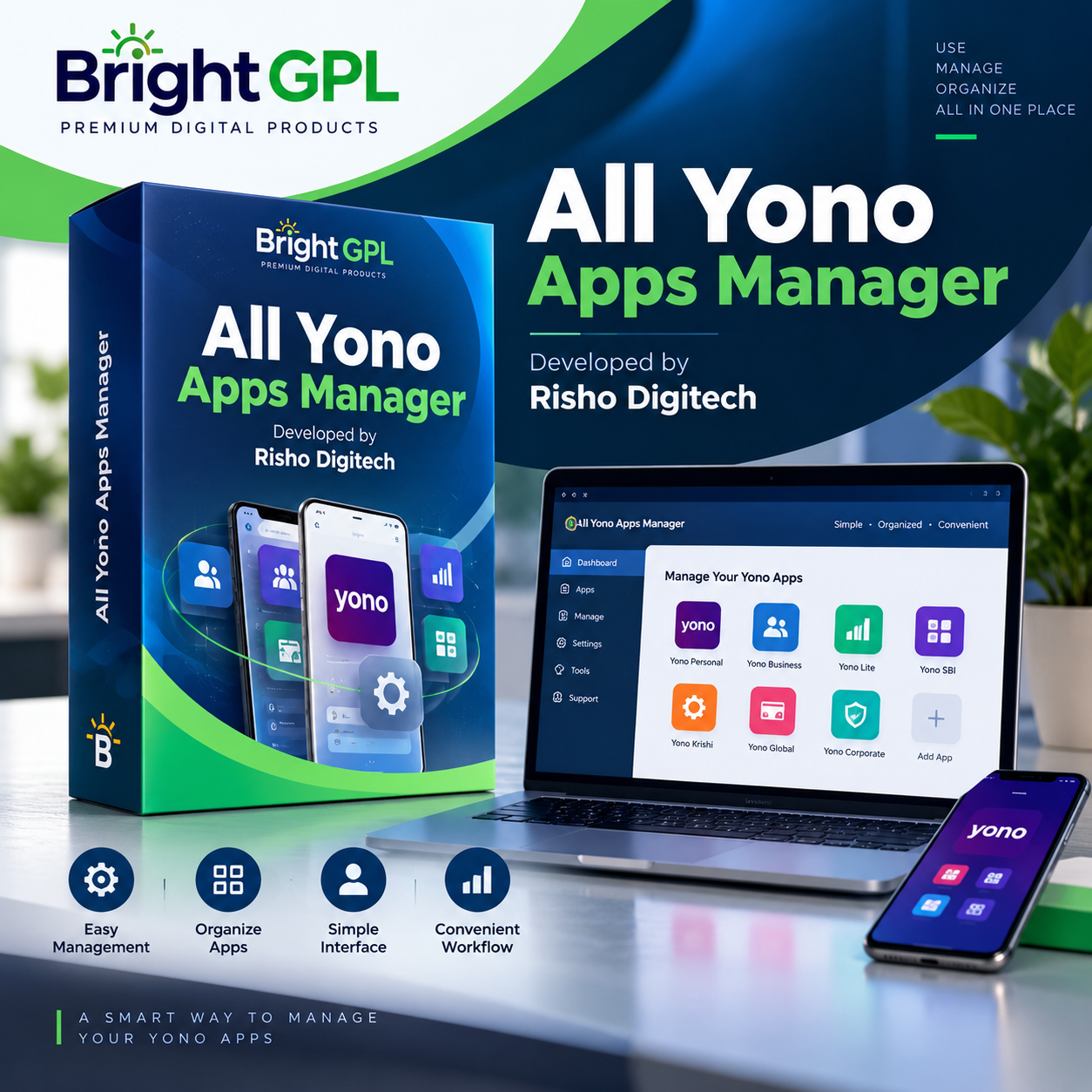 All Yono Apps Manager – Risho Digitech | Bright GPL All Yono Apps Manager by Risho Digitech